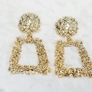 Gold Fashion Earrings